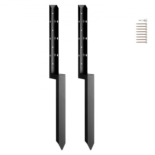 

VEVOR Kit di Picchetti di Ancoraggi per Pali Recinzione, Picchetti di Supporto in Acciaio, Riparazione Inclinato Legno Rotto, Palo per Recinzione Avvolgente, Diametro Interno 51 x 51 mm 2 Pezzi