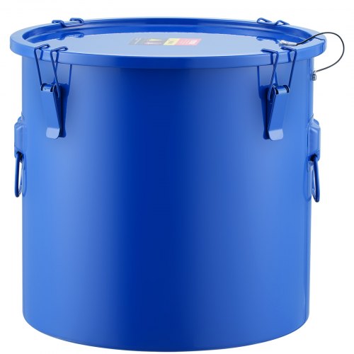 

VEVOR Secchio per Grasso per Friggitrice, 10 Gal Secchio per Olio per Friggitrice in Acciaio al Carbonio Coperchio, Clip Chiusura, Sacchetto Filtro per Il Filtraggio dell'Olio da Cucina Caldo, Blu
