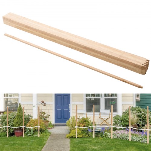 

VEVOR Pali in Legno per Recinzione, Picchetti da Giardino in Legno di Abete con Punta Affilata, 17,53 x 12,7 x 1219,2 mm, Pali di Recinzione Segnaletici per Confini di Cortili, 25 Pezzi