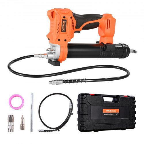 

VEVOR Ingrassatore a Batteria Senza Fili, Pressione Massima di 55 MPa Ingrassatore Elettrica con Luce LED e Tubo, Batteria da 20 V e Grilletti a Velocità Variabile, per Ingrassare Veicoli o Macchine