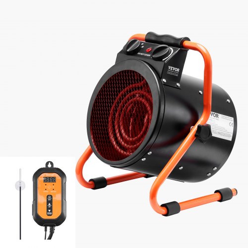 

VEVOR Riscaldatore per Serra, Riscaldamento 2000 W Ventola Riscaldatore Elettrico Portatile di Piccole Dimensioni, Protezione Surriscaldamento, Impostazione 2 Velocità, per Serra, Stanza dei Fiori