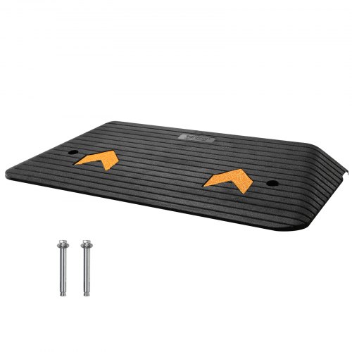 

VEVOR Rampa per Soglia in Gomma Altezza 5cm Canale per Cavi Capacità Max. 15 Tonnellate per Veicoli, Rampa per Soglia Gradini Superficie Antiscivolo 90,2 x 45,7 x 7,6 cm, Rampa per Soglia Antiscivolo