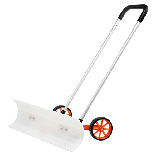 

VEVOR Pala Neve con Ruote Larghezza Lama 94cm per Vialetto Ingresso di Porta Marciapiedi, Spintore di Neve con Ruote per il Vialetto, Spazzaneve a Rotelle Pala da 94cm Manico in Alluminio a Forma di U