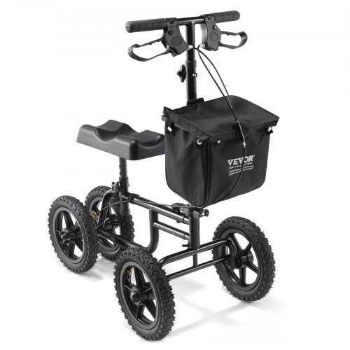 

VEVOR Ginocchio Scooter Pieghevole in Acciaio al Carbonio Ginocchio Walker Recupero Scooter Carichi 160kg
