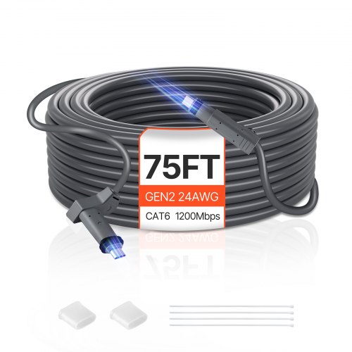 

VEVOR Cavo di Estensione 22,86 m 24 AWG / 0.25 mm² 1200 Mps Starlink Gen 2 Generazione Standard 2
