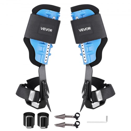 

VEVOR Ramponi per Arrampicata sugli Alberi, Attrezzatura per Arrampicata sugli Alberi Regolabile in Altezza con Cinghie e Cuscino Imbottito, Carico 159 kg, per Arboricoltura per Raccolta di Frutta