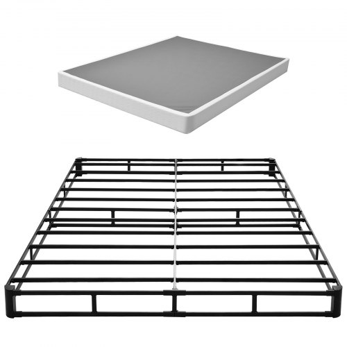 

VEVOR Base Struttura Letto a Molle Capacità a Carico max. 1587,57 kg Rete a Doghe con Rivestimento in Tessuto Lavabile, Struttura per Letto Matrimoniale Queen Size, Base per Letto in Metallo