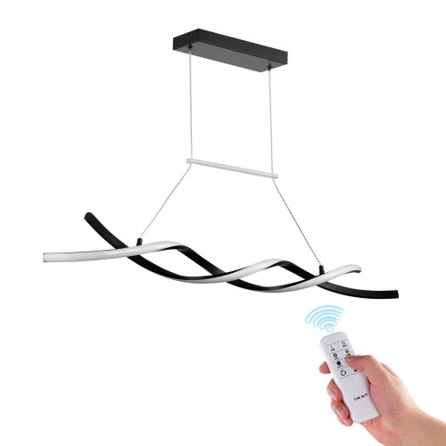 

VEVOR Lampadari Moderni 24W Lampada a Sospensione LED Dimmerabile con Paralume in Silicone con Telecomando, Lampada da Soffitto Luminosità Temperatura Colore Regolabile 3000K-6000K per Sala da Pranzo