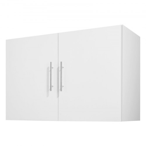 

VEVOR Mobiletto Pensile per Lavanderia da 40,6 x 91,4 x 61 cm, Mobiletto Pensile a 2 Ripiani con Ripiano Regolabile, Armadietto Bagno Sospeso con 2 Ante, per Cucina, Bagno, Lavanderia, Bianco
