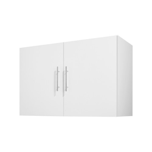 

VEVOR Mobiletto da Parete per Lavanderia a 2 Ripiani con 2 Ante Bianco 91,4 cm