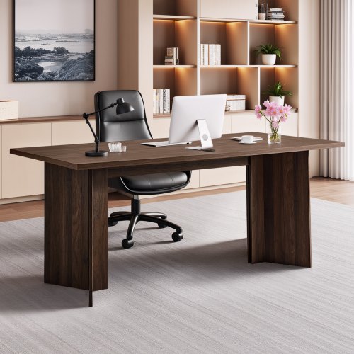 

VEVOR Scrivania Mobile da Ufficio Moderna con Foro per la Gestione dei Cavi, Struttura in Truciolato e a Nido d'Ape, Capacità di Carico di 113,4 kg, per Computer per Lavoro, Studio, Scrittura