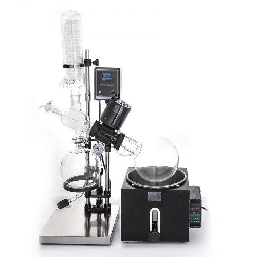 

VEVOR Evaporatore Rotante 5L RotoVap - Bagno di Riscaldamento ad Acqua Riscaldante con Evaporatore Rotante 180 Lab RE-501 per un'efficace Rimozione dei Solventi