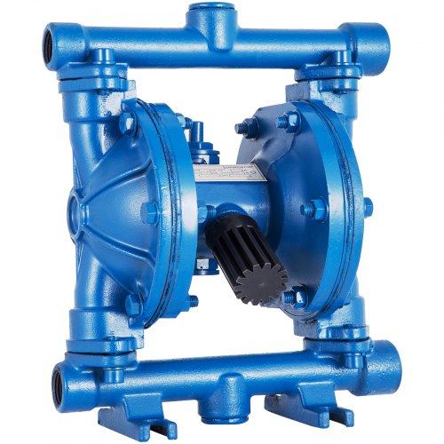 

VEVOR Pompa pneumatica a doppia membrana, ingresso e uscita da 1/2", corpo in ghisa, 8,8 GPM e massimo 120 PSI, pompa di trasferimento pneumatica per petrolio, diesel, olio e fluidi