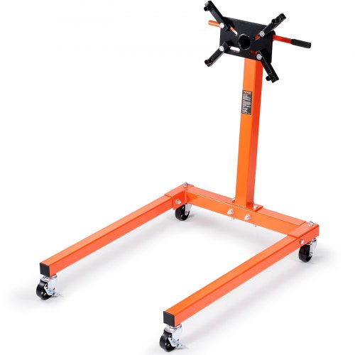 

VEVOR Cavalletto di Supporto per Motori da Officina Portata Massima 590kg con Ruote Freni, Supporto di Motore Mobile Base Forma di U Bracci Girevoli 360°, Supporto per Motore Auto Veicoli da Officina