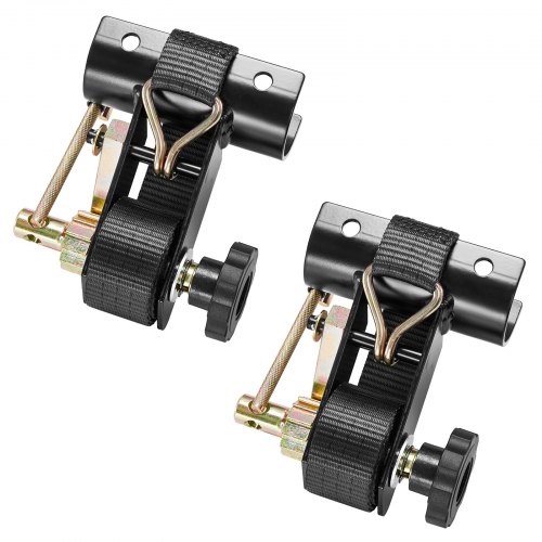 

VEVOR Cinghie a Cricchetto per Retrattili Confezione da 2 Montaggio su Tubo Tondo Nero, Larghezza 38 mm x Lunghezza 2,25 m, Cinghie Nere per Fissaggio con Doppi Ganci a J, Carico 226,8 kg