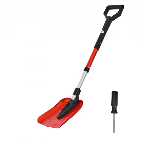 

VEVOR Pala da Neve per Vialetto, Pieghevole in Lega di Alluminio Leggero da 22 cm con Manico a Forma di D, Regolabile 910-1020 mm, Riduce gli Sforzi alla Schiena per Giardino, Auto, Campeggio