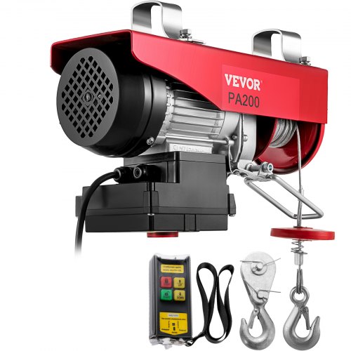 

VEVOR Paranco Elettrico verricello elettrico con Telecomando Wireless 480W Sollevamento Cavo Telecomando Senza Fili Lega di Acciaio e Alluminio