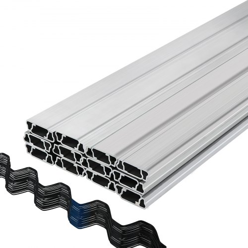 

VEVOR Serra Wiggle Wire e Lega di Alluminio Chiusura a Molla Canale a U 6,56ft 50 PZ