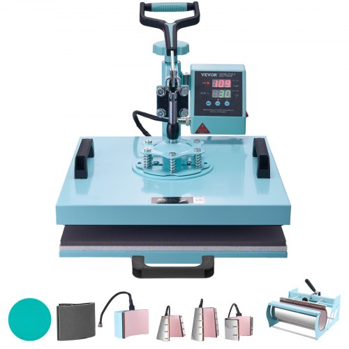 

VEVOR Macchina per Pressatura a Caldo 380 x 380 mm 8 in 1 Pressa Tamburo 0,85 kg