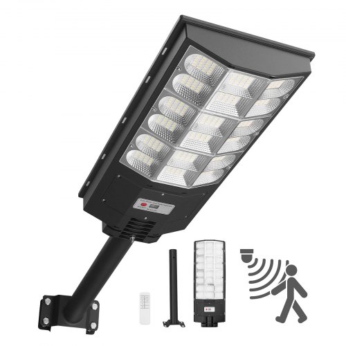 

VEVOR Lampione Solare da Esterno 12000 W 900000 LM, Faretto per Parcheggio Commerciale 1 pezzo, Lampada di Sicurezza a LED con Sensore di Movimento, Illuminazione Esterna Impermeabile IP65