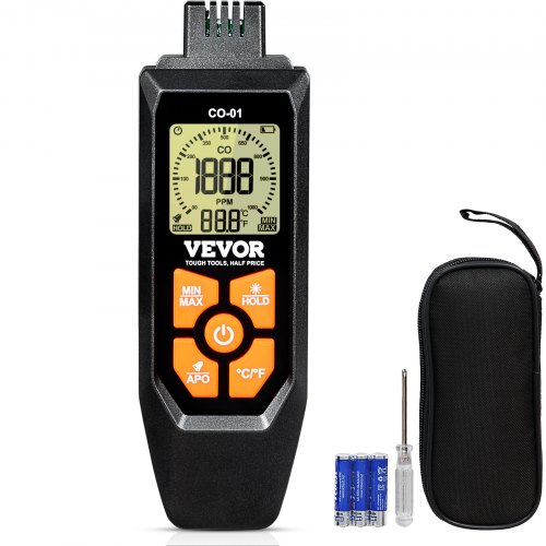 

VEVOR Rilevatore di Monossido di Carbonio Misuratore CO 0-1000 ppm Portatile