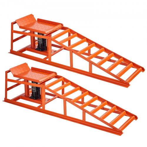 

VEVOR Rampe Idrauliche per Auto, 2 Pezzi, Altezza di Sollevamento 27 a 36 cm, Rampe di Servizio Auto Portatili per Manutenzione Garage, Cambio Olio e Riparazione Camion, Carico 1 T per Rampa