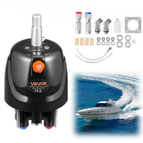 

VEVOR Pompa Idraulica per Timone 110kW (150 CV) per Barche Fuoribordo Pompa Idraulica Timoneria con Pressione di Esercizio max. 1000 PSI Alloggiamento in Lega di Alluminio, Valvola di Ritegno da Barca