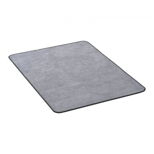 

VEVOR Tappetino per Sedia 1225 x 915 mm Tappeto Sedia Ufficio per Pavimenti Duri, Protezione per Sedie a Rotelle, Superficie in Velluto a Coste, Antiscivolo e Facile Pulire, Ufficio Domestico, Grigio