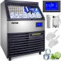 Ice Maker Ice Cube Machine 120kg/265lb Commercial Water Filter Microcomputer510w