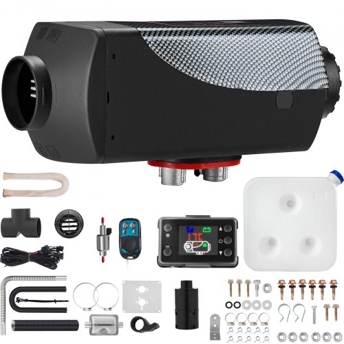 

VEVOR Riscaldatore ad Aria Diesel da Parcheggio Riscaldatore per Auto 12V 8KW a Carburante con Interruttore LCD con Telecomando e Kit di Accessori per Camion Roulotte Camper Autobus