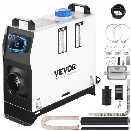 

VEVOR Riscaldatore ad Aria Diesel 12V, Riscaldatore di Parcheggio, Riscaldatore per Camion 5-8KW All in One Interruttore Schermo LCD, Riscaldamento da Parcheggio, Air Heater Diesel 12V 8KW