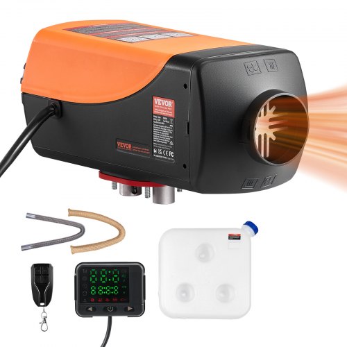 

VEVOR Riscaldatore d'Aria Diesel, 8 kW DC12-24 V, Riscaldamento Rapido con Telecomando e Display Digitale, Serbatoio del Carburante da 10 L, Silenzioso, Annuncio Vocale, per Camper, Camion