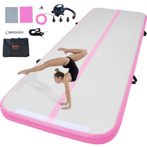 

VEVOR 3 m Air Track Gonfiabile Allenamento Tumbling Ginnastica Tappetino da Ginnastica con Pompa