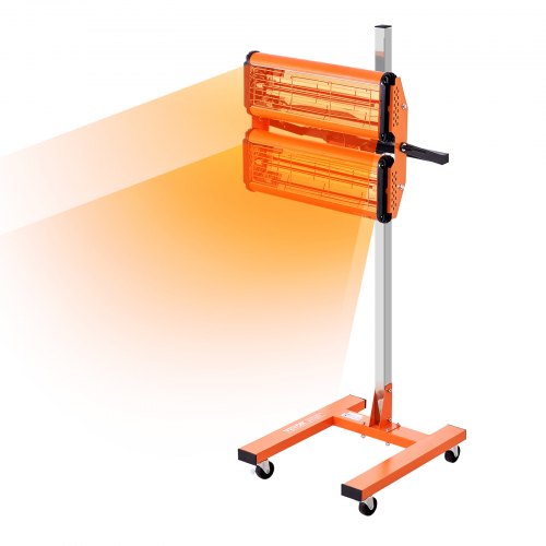 

VEVOR Lampada Polimerizzante a Infrarossi 2200 W Temporizzazione 1-60 Minuti Lampada Polimerizzante per Auto con Riscaldamento Automatico con Staffa, per Area di Cottura 0,48 ㎡ per Riparazione in Loco