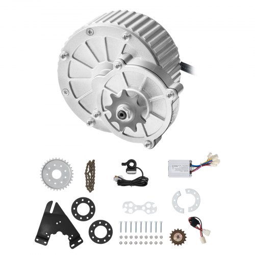 

VEVOR Kit Motore Elettrico CC con Spazzole 450 W Motore Elettrico, 36 V 3000 Giri/min con Regolatore di Velocità Aggiornato e Kit Acceleratore a Pollice per Go Kart, Bici Elettrica, Moto, Scooter