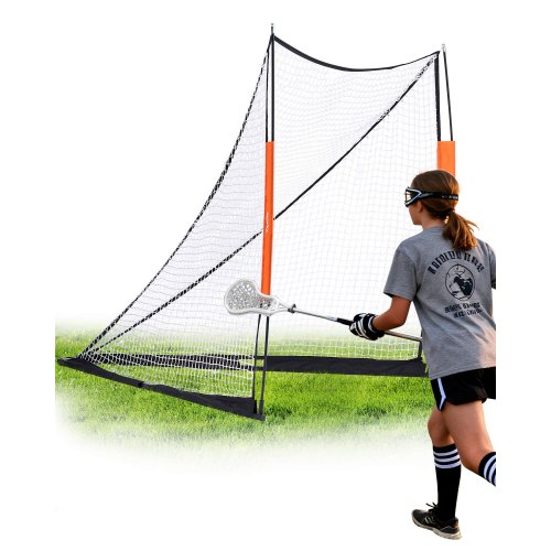 

VEVOR Porta da Lacrosse, Rete da Lacrosse 6' x 6', Porta da Lacrosse Portatile con Borsa per Trasporto, Attrezzatura da Allenamento per Lacrosse in Cortile con Asta in Fibra di Vetro per l'Allenamento
