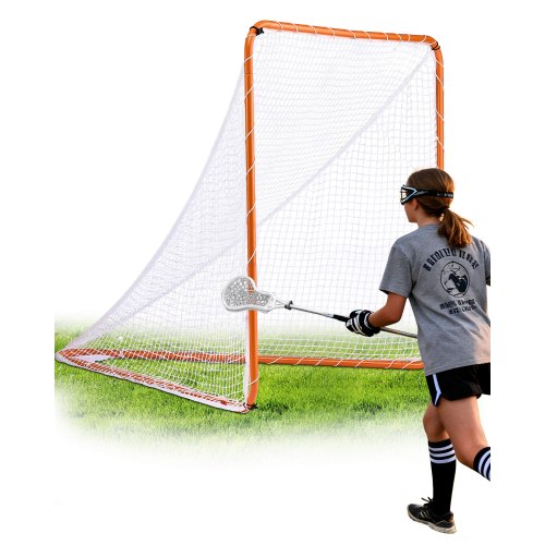 

VEVOR Porta da Lacrosse, Rete da Lacrosse 6' x 6', Attrezzatura da Allenamento per Lacrosse in Cortile con Struttura in Acciaio, Porta da Lacrosse Portatile con Borsa per il Trasporto