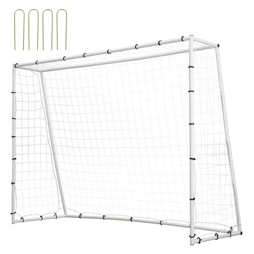 

VEVOR Rete da Calcio Rimbalzo 8 x 6FT Rete da Calcio Rimbalzo per Allenamento Tubo di Ferro con Borsa Portatile per Allenamento Sportivo, Rete da Calcio Pieghevole per Allenamento Sportivo