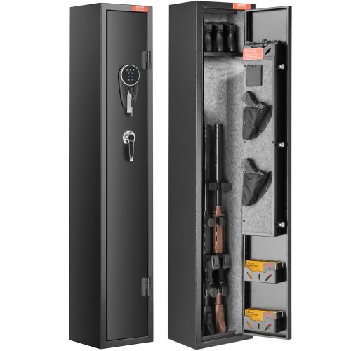 

VEVOR Cassaforte per Armi 2 pezzi, Cassaforte per Armi con Serratura e Tastiera Digitale, Armadietto per Armi ad Accesso Rapido con Ripiano Rimovibile, Rastrelliera per Armi