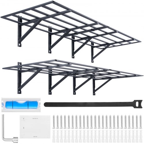 

VEVOR 2 PZ 183x61 cm Scaffalature per garage Scaffalature per carichi pesanti montate a parete