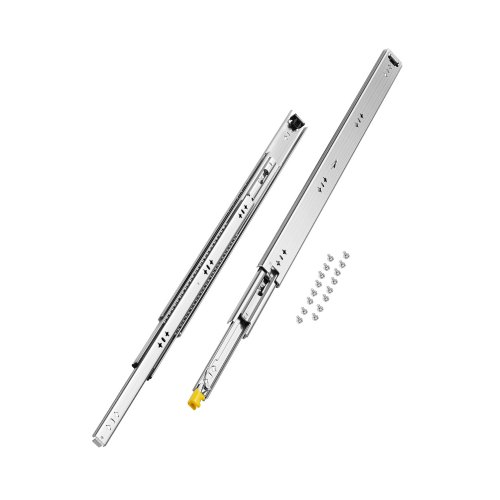 

VEVOR 1 Paio di Guide per Cassetti a Estensione Completa, Capacità di Carico 113,4 kg, Guide per Cassetti con Bloccaggio, Cuscinetti a Sfera con Guida Scorrevole, 780 x 53 x 19,5 mm