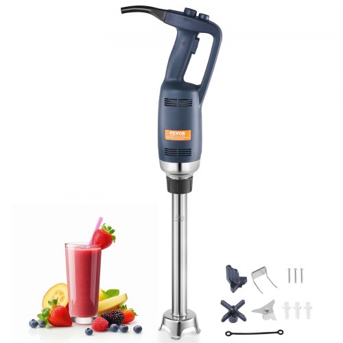

VEVOR Frullatore Immersione, Frullatore Manuale per Carichi Pesanti 350 W, Miscelatore Portatile a Velocità Variabile Continuo da 406 mm, Lama in Acciaio Inossidabile, per Zuppe, Salse, Panna