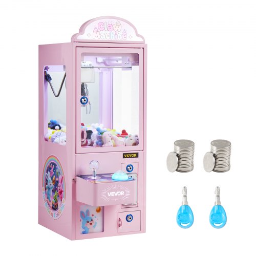 

VEVOR Macchina ad Artiglio Giocattolo per Bambini con Luci e Suoni, Artigli in Acciaio Regolabili, Distributore di Premi per Caramelle Giocattolo Preciso, per Feste Commerciali in Casa e Cinema