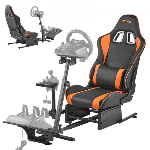 

VEVOR Supporto Volante da Corsa per Simulatore ad Alta Resistenza, Compatibile con Logitech G25, G27, G29, G920, G923, Thrustmaster T300RS, TX F458, T500RS, T3PA-PRO (F1/GT) e Pedali CSR