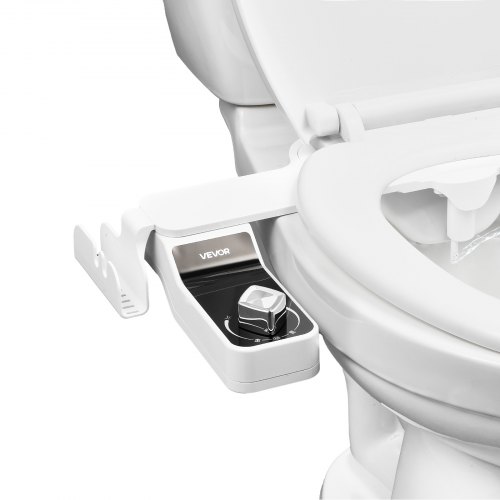 

VEVOR Attacco per WC Bidet da 7 mm, Attacco per Sedile WC Ultrasottile con 2 Ugelli Retrattili e Pressione dell'Acqua Regolabile, Spruzzatore di Acqua Fredda non Elettrico, Anteriore e posteriore