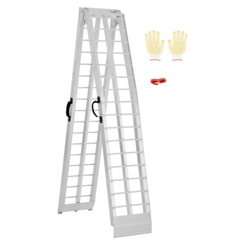 

VEVOR Rampe in Alluminio da 272,15 kg 1 Pezzo, Rampa di Carico Universale Stabile con Maniglie, Superficie di Rampa più Ampia, Adatta per Motociclette, Biciclette Elettriche, Biciclette