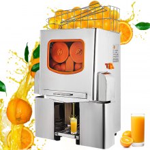 VEVOR Spremuta Macchina Per il Succo D'arancia Juicer Spremiagrumi Commerciale Alimentazione Automatica/Acciaio Inossidabile (XC-2000E-3)