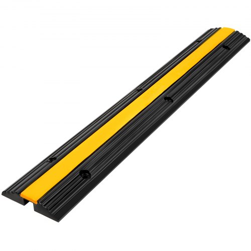 Happybuy Rampa Protezione Cavi 18.000 Libbre - 4 Pezzi, 1 Canale, Giallo/Nero, Per Parcheggi, Magazzini, Eventi - Foto 13