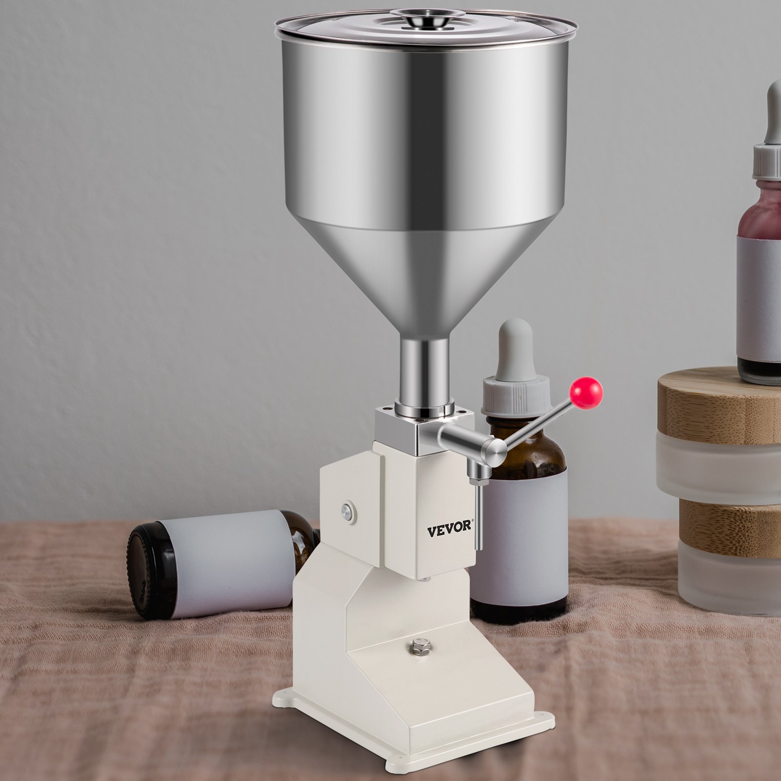 macchina riempitrice per salsicce a vuoto manuale in acciaio inox da 10 L, nuova vendita diretta da fabbrica per uso domestico e ristorante, impastatrice per salsicce | macchina per salsicce