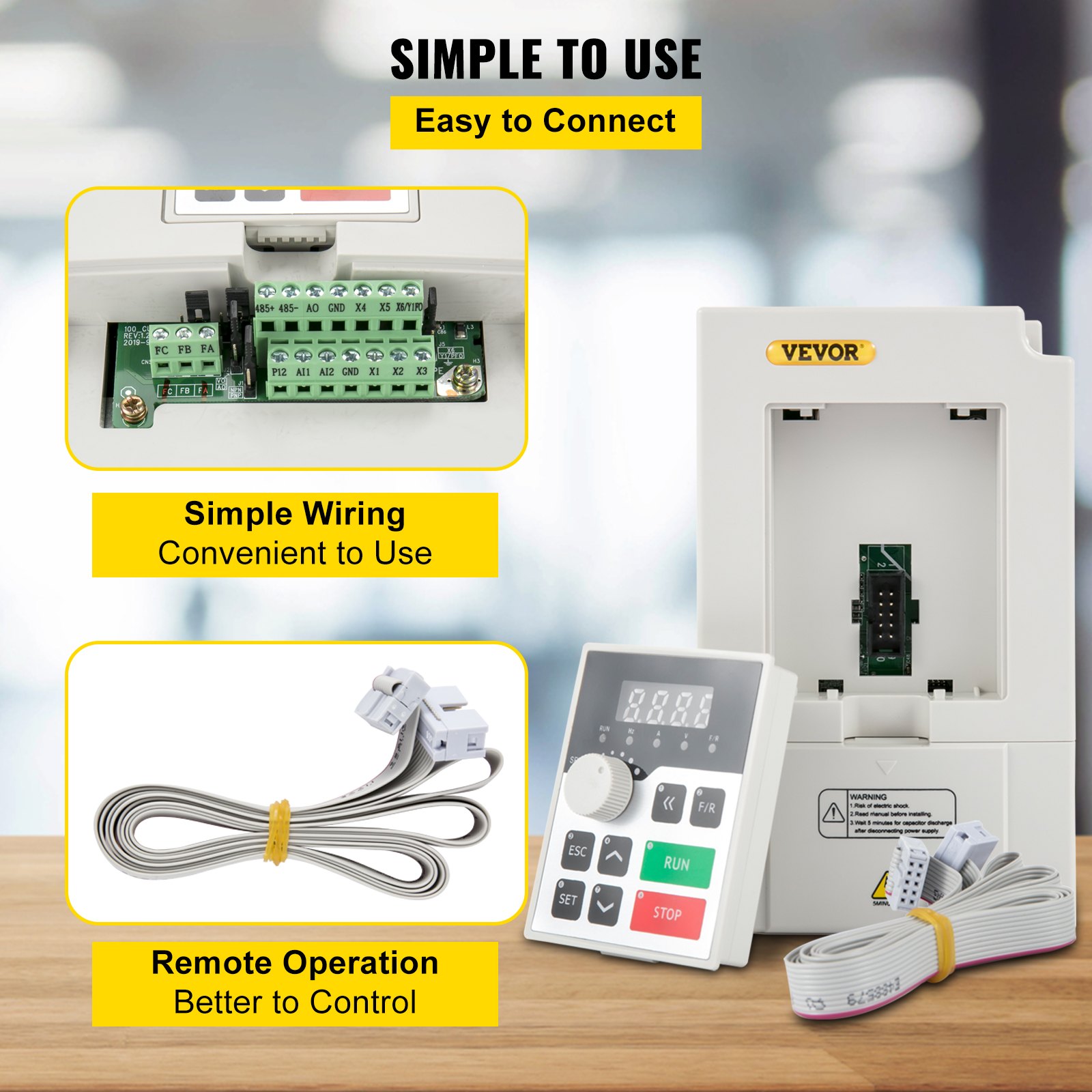 Convertitore di frequenza VFD 220 V CA 50/60 Hz 2,2 kW, motori monofase Convertitore di frequenza VFD 220 V CA 50/60 Hz 2,2 kW, motori monofase
